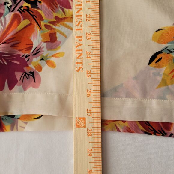 Ashley Stewart Womens Blouse Plus Size 1X Block Floral Print Sheer Poncho NWT - Picture 9 of 9